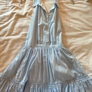Blue and White Mini Dress